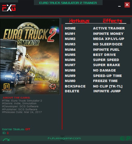 Euro Truck Simulator 2 v1.28.1.3s (64Bits) Trainer +12